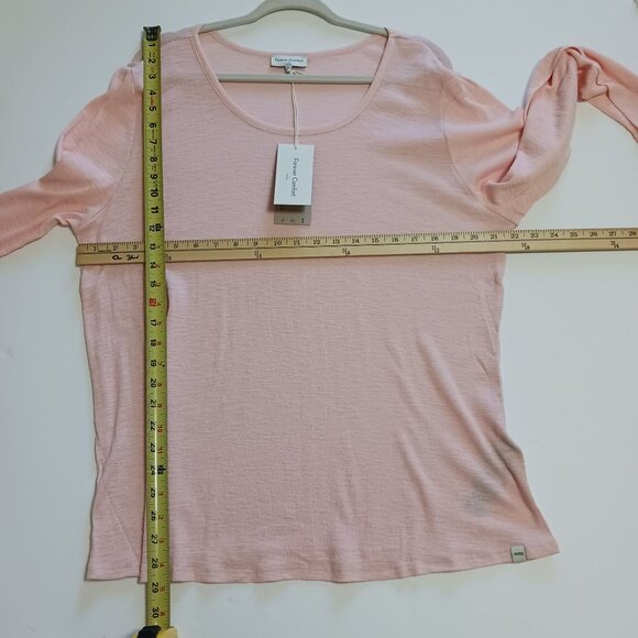 NWT Forever Comfort By NYDJ Pink Long Sleeve Top 2X Textured Soft Cotton - Picture 11 of 13